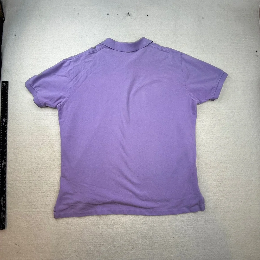 Polo Ralph Lauren Mens Classic Fit Pique Polo Shirt Purple XL‎ Green Pony Logo